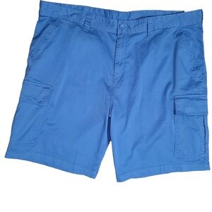 George Above The Knee Blue Cargo Shorts Men Size 44 Stretch Casual Vacation NWT